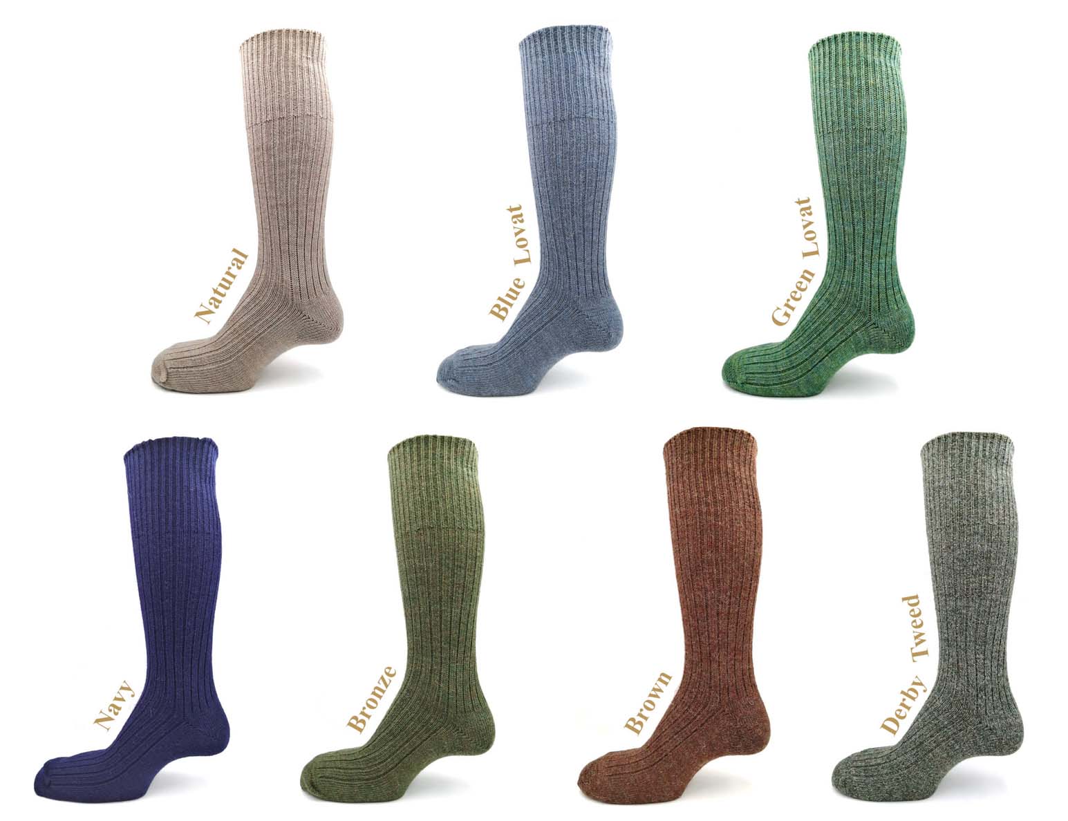 J Alex Swift – Luxury SocksBritish wool half hose - Upper calf socks ...